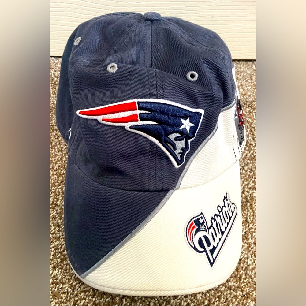 New England Patriots Hat '47 Brand Navy Embroidered Adjustable Strap Cap